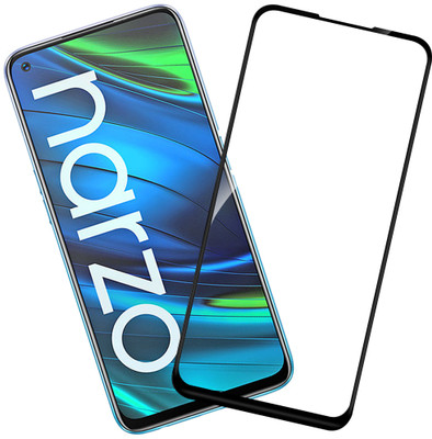 HUPSHY Edge To Edge Tempered Glass for Realme Narzo 20 Pro(Pack of 1)