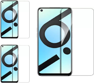 ISAAK Tempered Glass Guard for Realme 6i(Pack of 3)