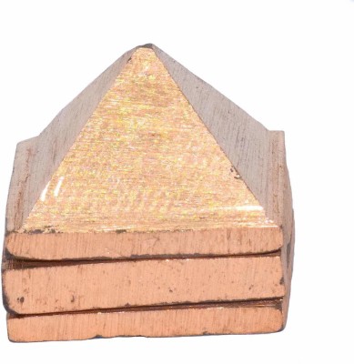 RUDRA DIVINE Rudradivine Wish Pyramid, Copper Pyramid, 3 Layer, 1.5 inch in Size with 91 Pyramids for Vastu and Feng Shui Three Layer Reiki Vastu Wish Pyramid in Copper for Wish Fulfilling and Healing Decorative Showpiece  -  14 cm(Copper, Brown)