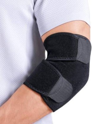 Leosportz original neoprene long lasting perfect fit elbow brace elbow guard Elbow Support(Black)