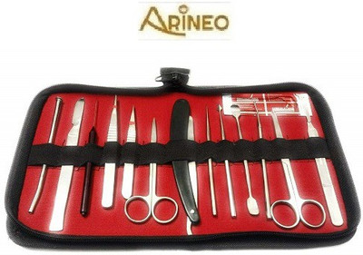 ARINEO 14 PCS . DISSECTION KIT FOR BIOLOGY STUDENTS Utility Forceps
