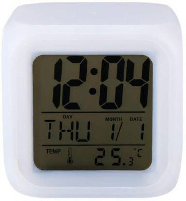 Kavish Enterprise Digital White Clock
