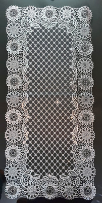 SHRI MAHAVIR IMPEX Beige 80 cm Table Runner(Vinyl)