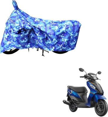 MOTOTRANCE Waterproof Two Wheeler Cover for Suzuki(Let's, Blue)