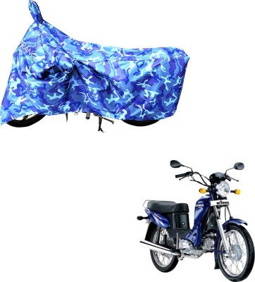 MOTOTRANCE Waterproof Two Wheeler Cover for Kinetic(Luna, Blue)