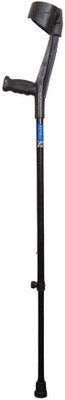KENKO mobility i-6 ZED BLACK, ELBOW CRUTCH BEST IN QUALITIY, HEIGHT ADJUSTABLE, UNIVERSAL Walking Stick