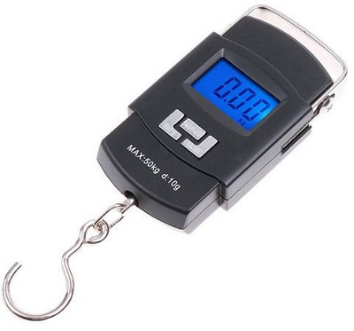 VICHARAN 50kg Handheld LCD Display Electronic Digital Travel Luggage Weighing Scale Weighing Scale Weighing Scale(Black)