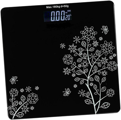 Majron Personal Bathroom Digital Weight Machine for body weight measurement HH..//JJ Weighing Scale(Black)
