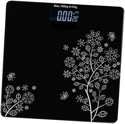 Majron PERSONAL WEIGHING SCALE DIGITAL WEIGHT MACHINE Weighing Scale(Black)