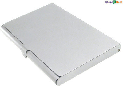 WOOD BAZAR SSCH 10 Card Holder(Set of 1, Silver)