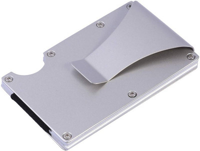 StealODeal Exclusive Silver Rfid Blocking Aluminium Alloy Men & Women Business Case 15 Card Holder(Set of 1, Silver)
