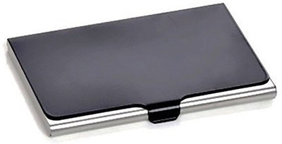 WOOD BAZAR 10 Card Holder(Set of 1, Black)