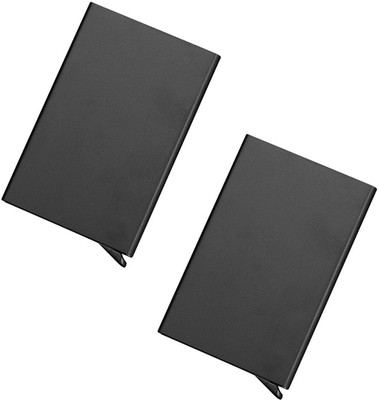 StealODeal Black Automatic Pop-Up RFID Protection |Pack of 2| Cards Case 8 Card Holder(Set of 2, Black)