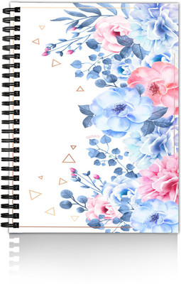 Flipkart SmartBuy exclusive collection wiro binding diary A5 Diary UNRULED 160 Pages(multicolor 01)