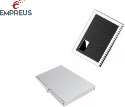 Empreus Card Folders_1 6 Card Holder(Set of 2, Silver, Black)