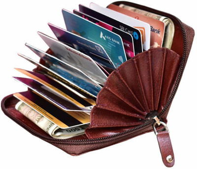 Style 98 20 Card Holder(Set of 1, Brown)
