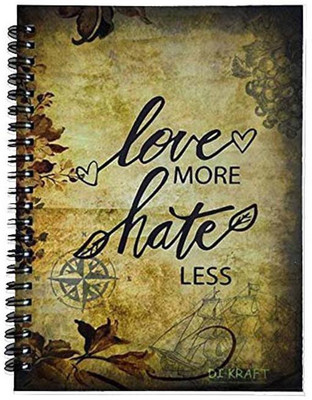 DI-KRAFT Wiro binding diary A5 Diary Unruled 160 Pages(Multicolor)