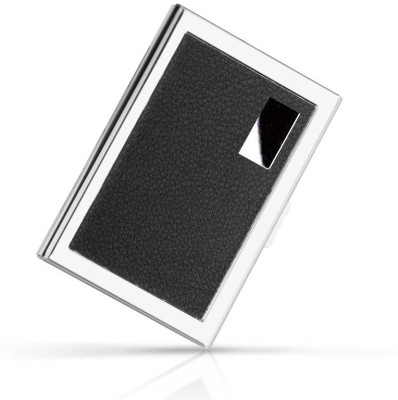 Shadow Fax Stainless Steel All Card Holder 6 Card Holder(Set of 1, Black)