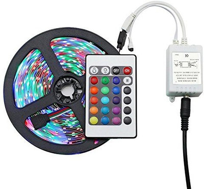CraftQua 300 LEDs 0.13 m Multicolor Flickering, Color Changing Strip Rice Lights(Pack of 1)