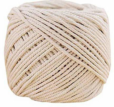 vmps 150 Meter 3mm Macrame Cotton Cord/Dori Thread for Macrame DiY and Other Projects (Off-White)