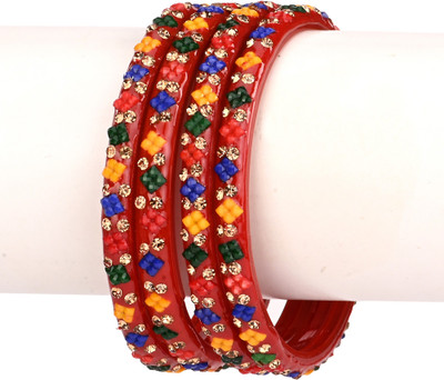 AFAST Glass Bangle Set(Pack of 4)