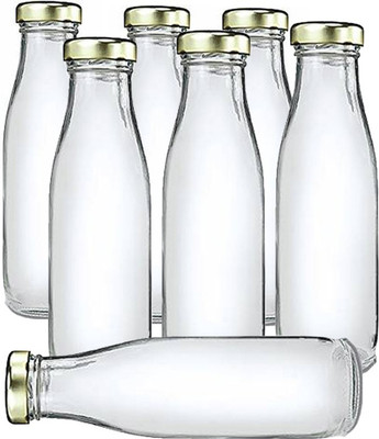 AFAST 300 ml Glass Bottle(Pack of 7, Clear)