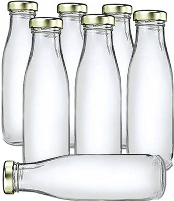 AFAST 1000 ml Glass Bottle(Pack of 7, Clear)