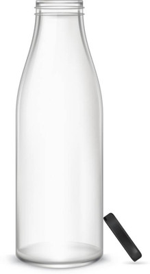 Somil Glass Water And Milk Bottle With Transparent Inner View, 500Ml 500 ml Bottle(Pack of 1, Clear, Glass)