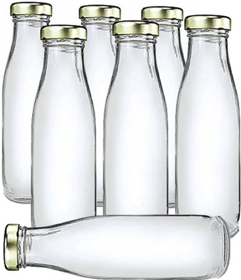 AFAST 500 ml Glass Bottle(Pack of 7, Clear)