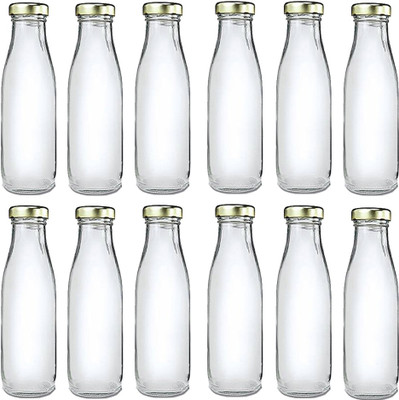 AFAST 300 ml Glass Bottle(Pack of 12, Clear)