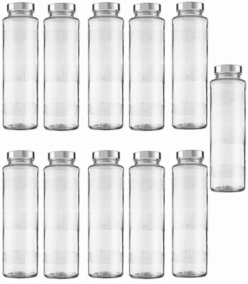 AFAST Water/ Milk Bottle With Lid, Set Of 11, 750 ml -RT70 750 ml Bottle(Pack of 11, Clear, Glass)