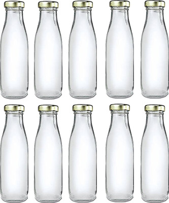 AFAST 300 ml Glass Bottle(Pack of 10, Clear)