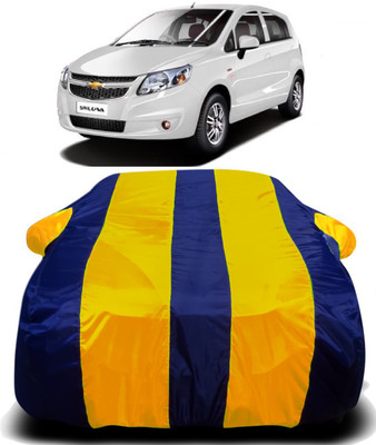 Swarish Car Cover For Chevrolet Sail UVA (With Mirror Pockets)(Yellow, Blue)