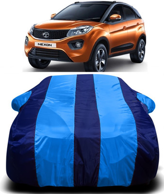 PVSTAR Car Cover For Tata Nexon (With Mirror Pockets)(Blue)