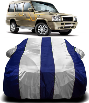 V VINTON Car Cover For Tata Sumo Gold (With Mirror Pockets)(White, Blue)