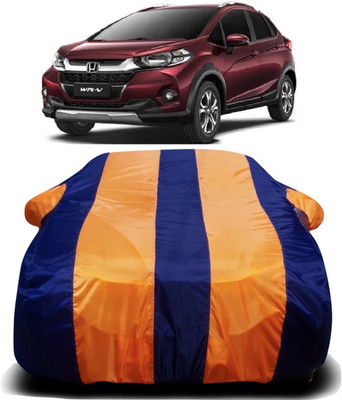 PVSTAR Car Cover For Honda WR-V (With Mirror Pockets)(Orange, Blue)