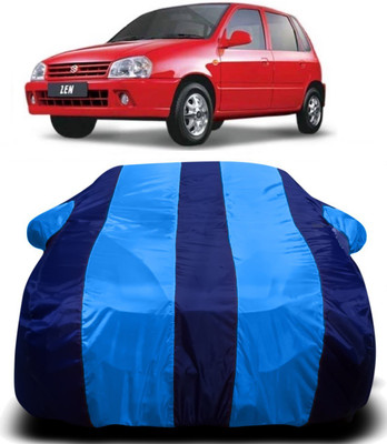V VINTON Car Cover For Maruti Suzuki Zen (With Mirror Pockets)(Blue)