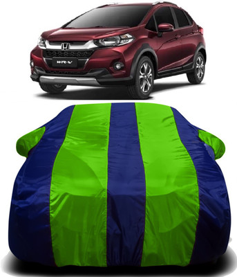 R Rayvin Star Car Cover For Honda WRV (With Mirror Pockets)(Green, Blue)