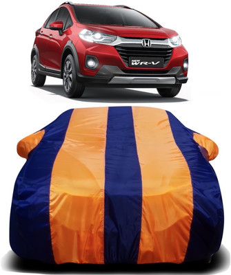 THE REAL ARV Car Cover For Honda WRV (With Mirror Pockets)(Orange, Blue)