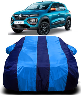 S Shine Max Car Cover For Renault Kwid (With Mirror Pockets)(Blue)
