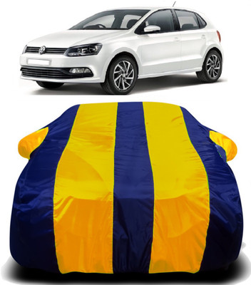 S Shine Max Car Cover For Volkswagen Polo GT (With Mirror Pockets)(Yellow, Blue)
