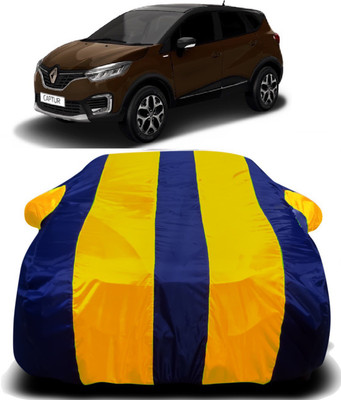 Swarish Car Cover For Renault Captur (With Mirror Pockets)(Yellow, Blue)
