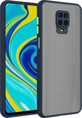Coverskart Ultra Hybird Back Cover for Redmi Note 9 Pro, Smoke Translucent Shock Proof Smooth Silicone Back Case Cover(Blue, Camera Bump Protector, Pack of: 1)
