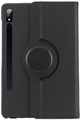 Celzo Flip Cover for Samsung Galaxy Tab S7 Plus 12.4 inch(Black, Pack of: 1)