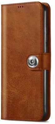 MG Star Flip Cover for Xiaomi Redmi Note 8/Redmi Note 8(Brown, Shock Proof, Pack of: 1)