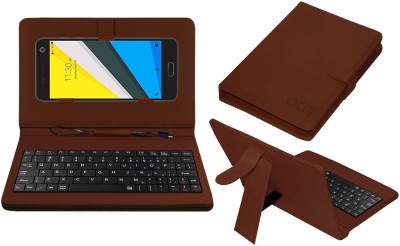 ACM Keyboard Case for Micromax Dual 4(Brown, Cases with Holder, Pack of: 1)