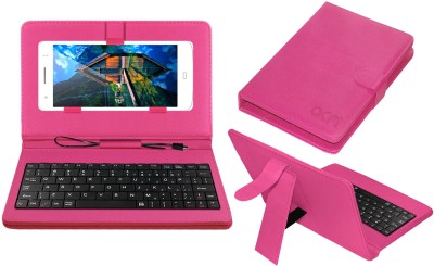 ACM Keyboard Case for Intex Aqua I6(Pink, Cases with Holder, Pack of: 1)