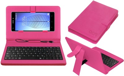 ACM Keyboard Case for Lava Pixel V2 Plus(Pink, Cases with Holder, Pack of: 1)