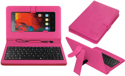 ACM Keyboard Case for Gionee F103(Pink, Cases with Holder, Pack of: 1)