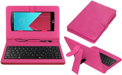 ACM Keyboard Case for Lg G4 H818n(Pink, Cases with Holder, Pack of: 1)